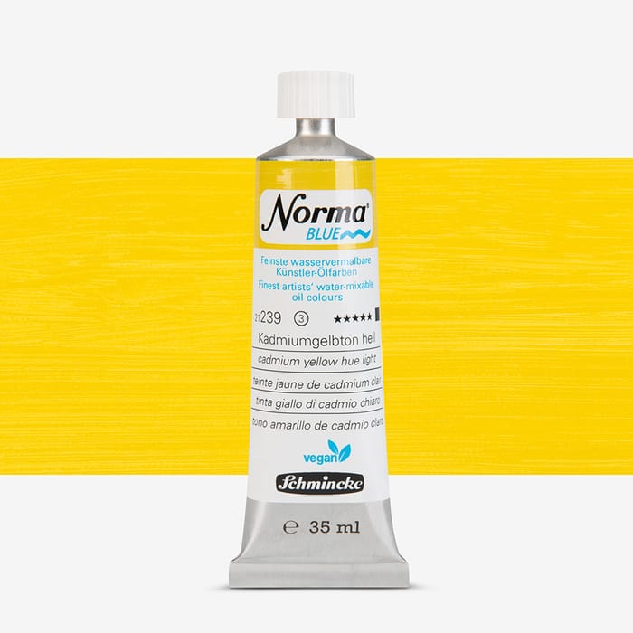 schmincke - norma blue - 40 ml - Tube jaune de cadmium clair Schmincke Norma Blue 40 ml Tube Jaune De Cadmium Clair