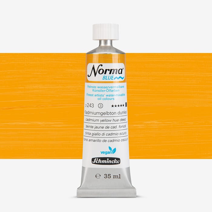 schmincke - norma blue - 40 ml - jaune de cadmium fonce Schmincke Norma Blue 40 ml Jaune De Cadmium Fonce