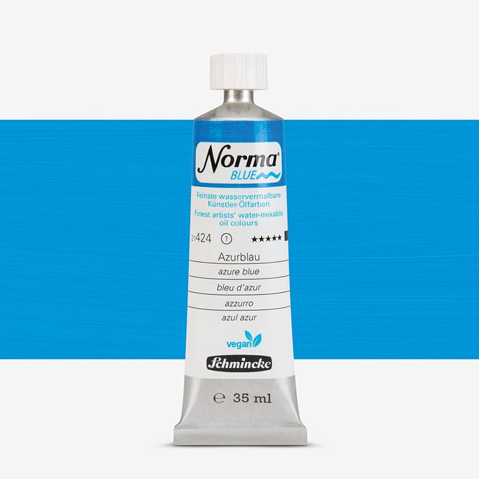 schmincke - norma blue - 40 ml - tube bleu azur Schmincke Norma Blue 40 ml Tube Bleu Azur