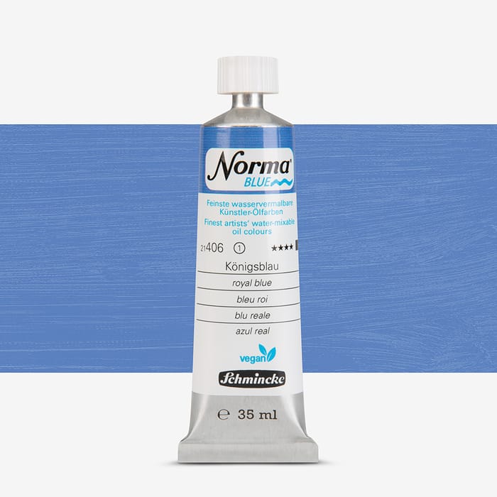 schmincke - norma blue - 40 ml - tube bleu roi Schmincke Norma Blue 40 ml Tube Bleu Roi
