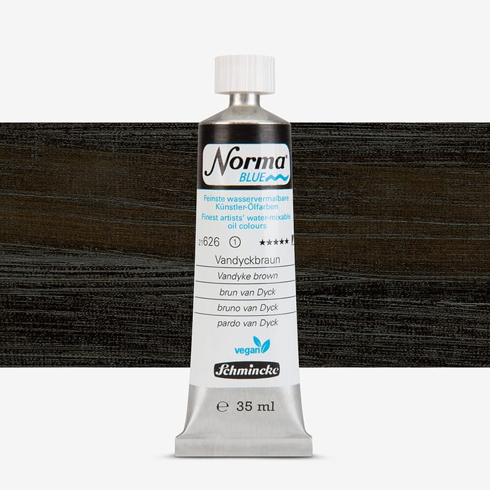 schmincke - norma blue - 40 ml - tube brun van dyck Schmincke Norma Blue 40 ml Tube Brun Van Dyck