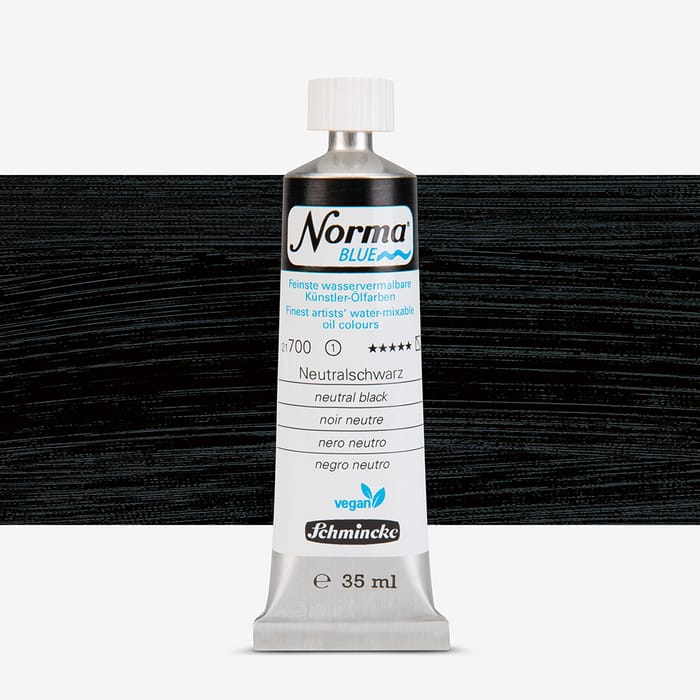 Schmincke Norma Blue 40 ml Tube Noir Neutre