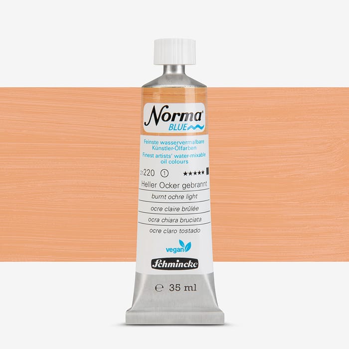 schmincke - norma blue - 40 ml - tube ocre brule clair Schmincke Norma Blue 40 ml Tube Ocre Brule Clair