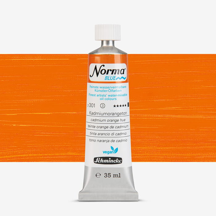 Schmincke Norma Blue 40 ml Tube Orange De Cadmium