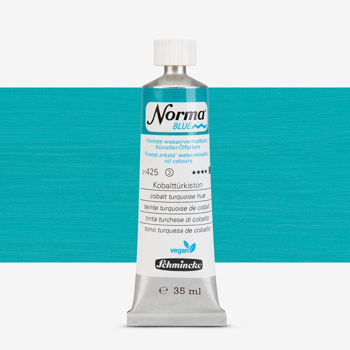 Schmincke Norma Blue 40 ml Tube Turquoise De Cobalt