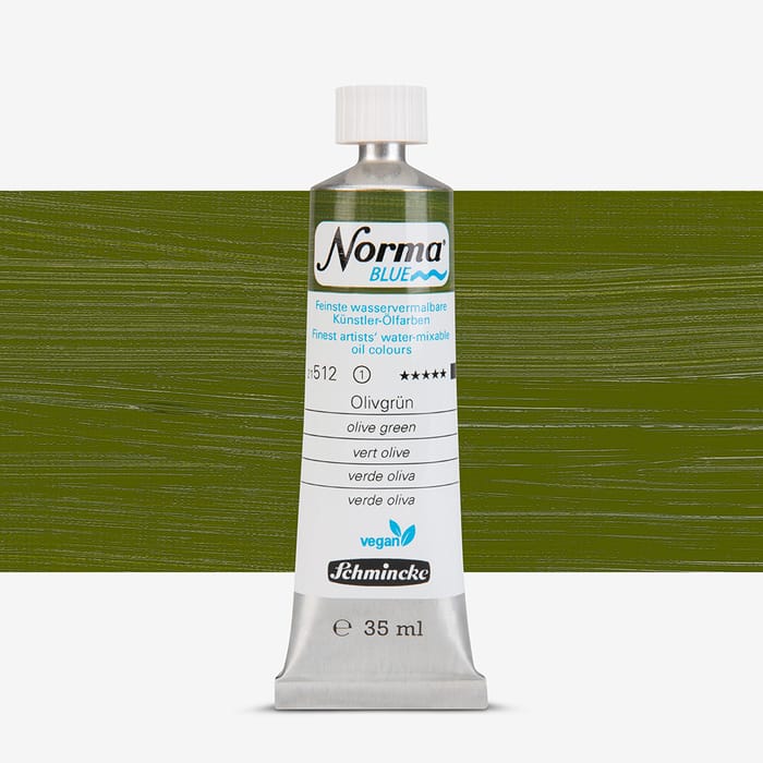Schmincke Norma Blue 40 ml Tube Vert Olive
