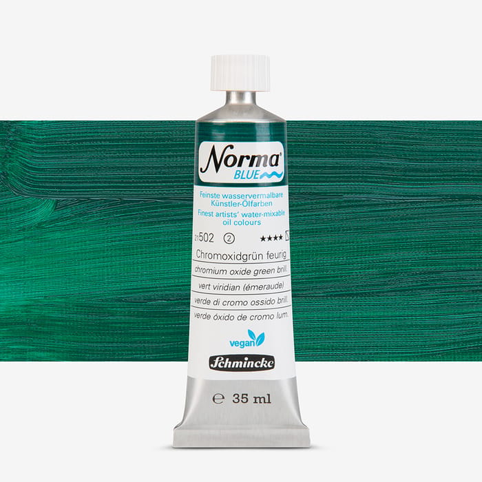 Schmincke Norma Blue 40 ml Tube Vert Oxyde De Chrome Brillant