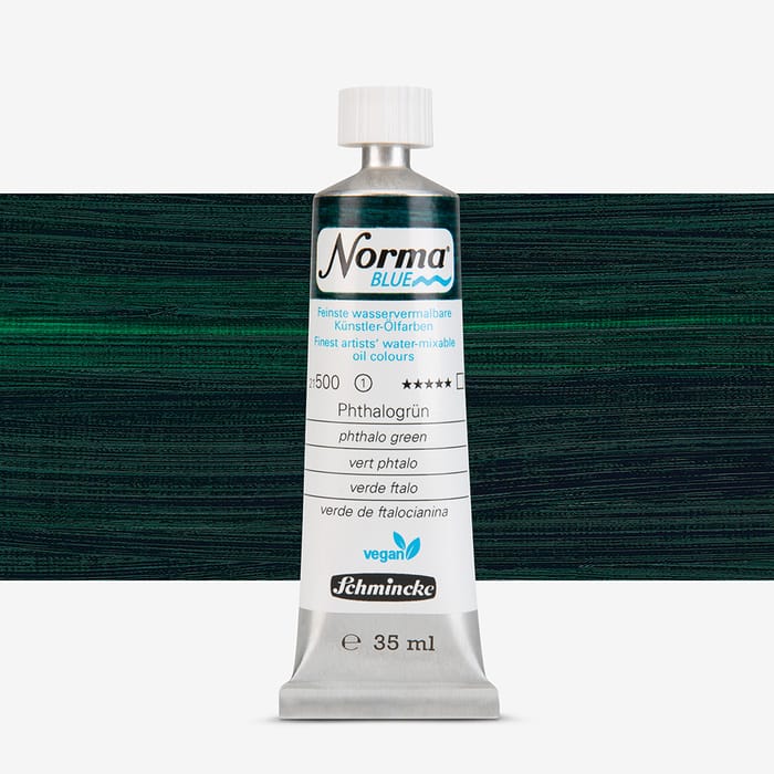 Schmincke Norma Blue 40 ml Tube Vert Phtalo