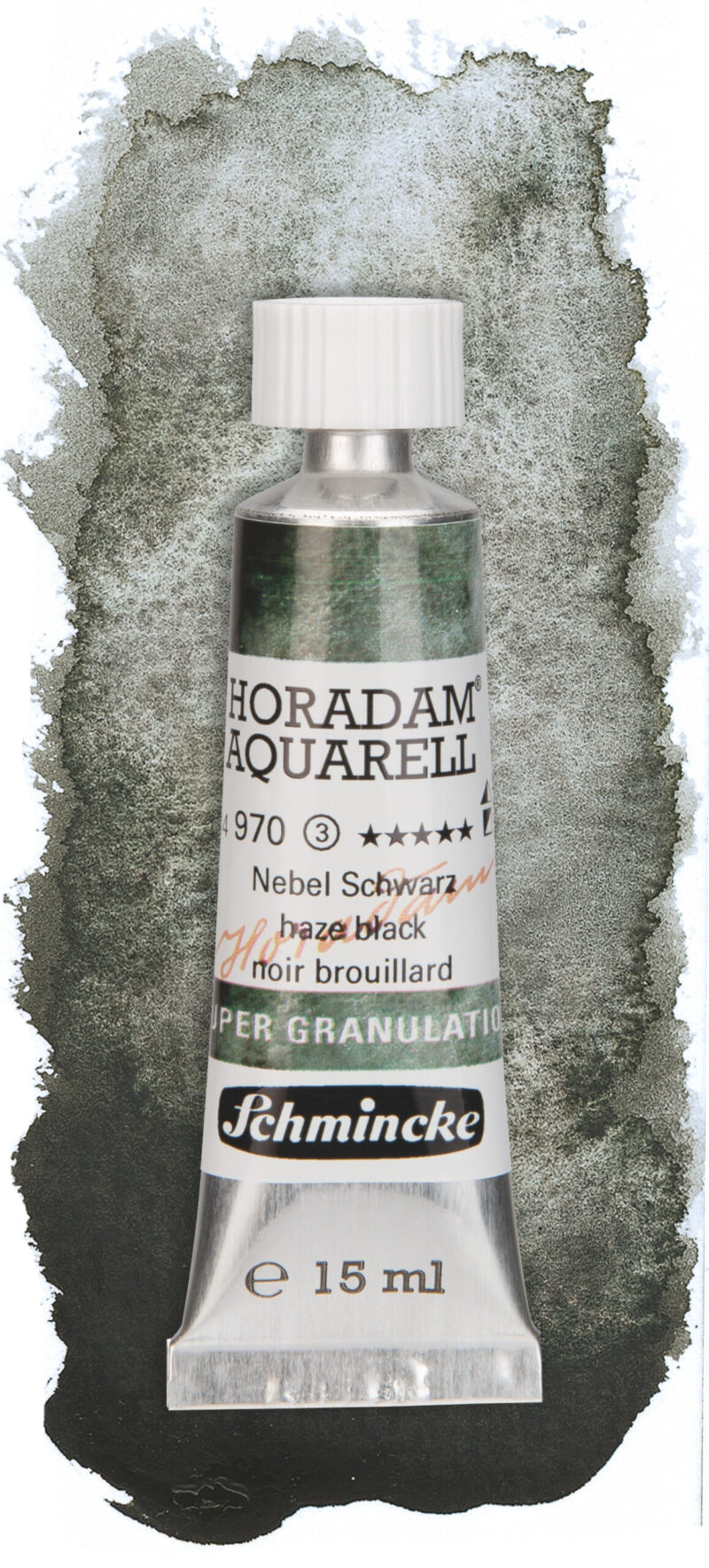 schmincke-aquarelle granulation-15ml-Nebel_14970006_Aufstrich Schmincke Aquarelle Granulation 15ml Nebel 14970006 Aufstrich