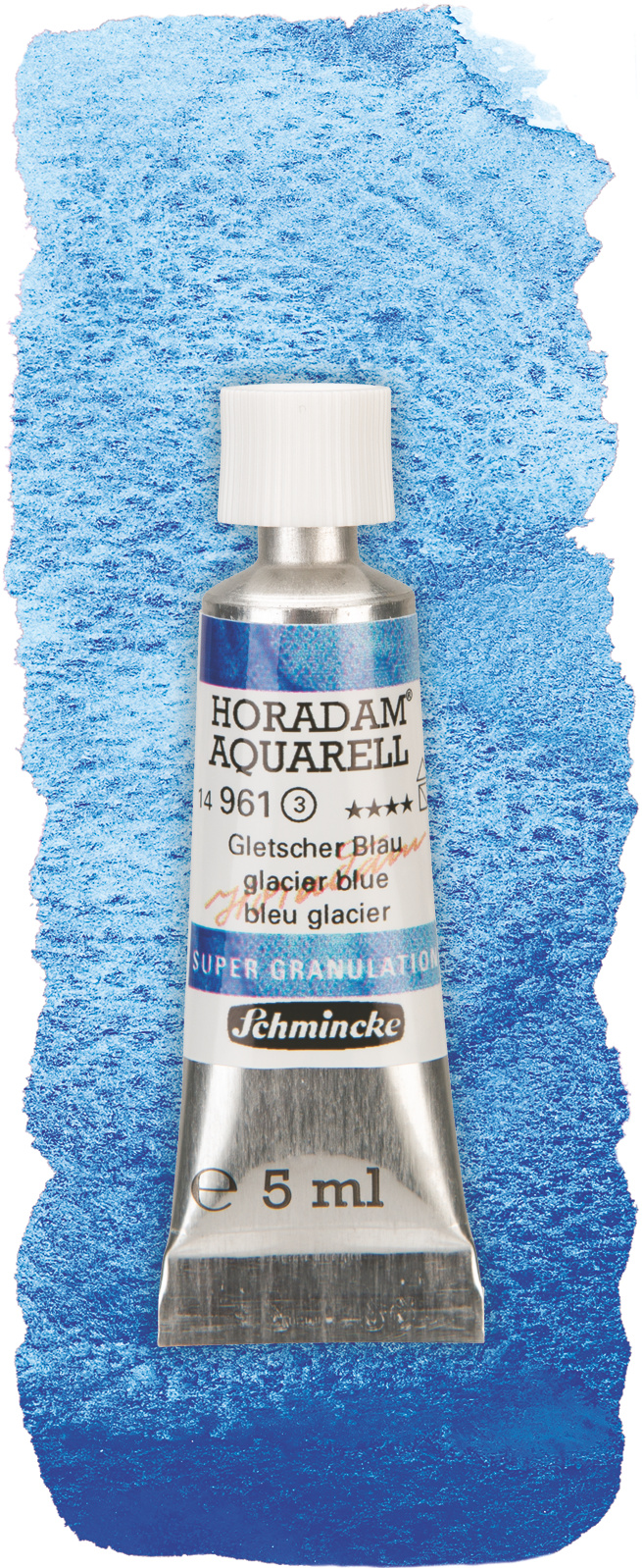 Schmincke Aquarelle Granulation 5ml Gletscher 14961001 Wischer
