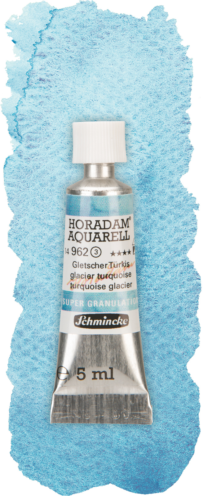 Schmincke Aquarelle Granulation 5ml Gletscher 14962001 Wischer