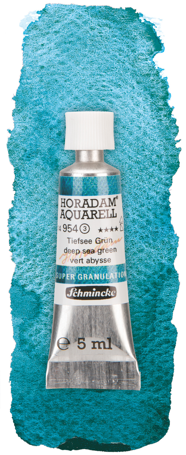 Schmincke Aquarelle Granulation 5ml Tiefsee 14954001 Wischer