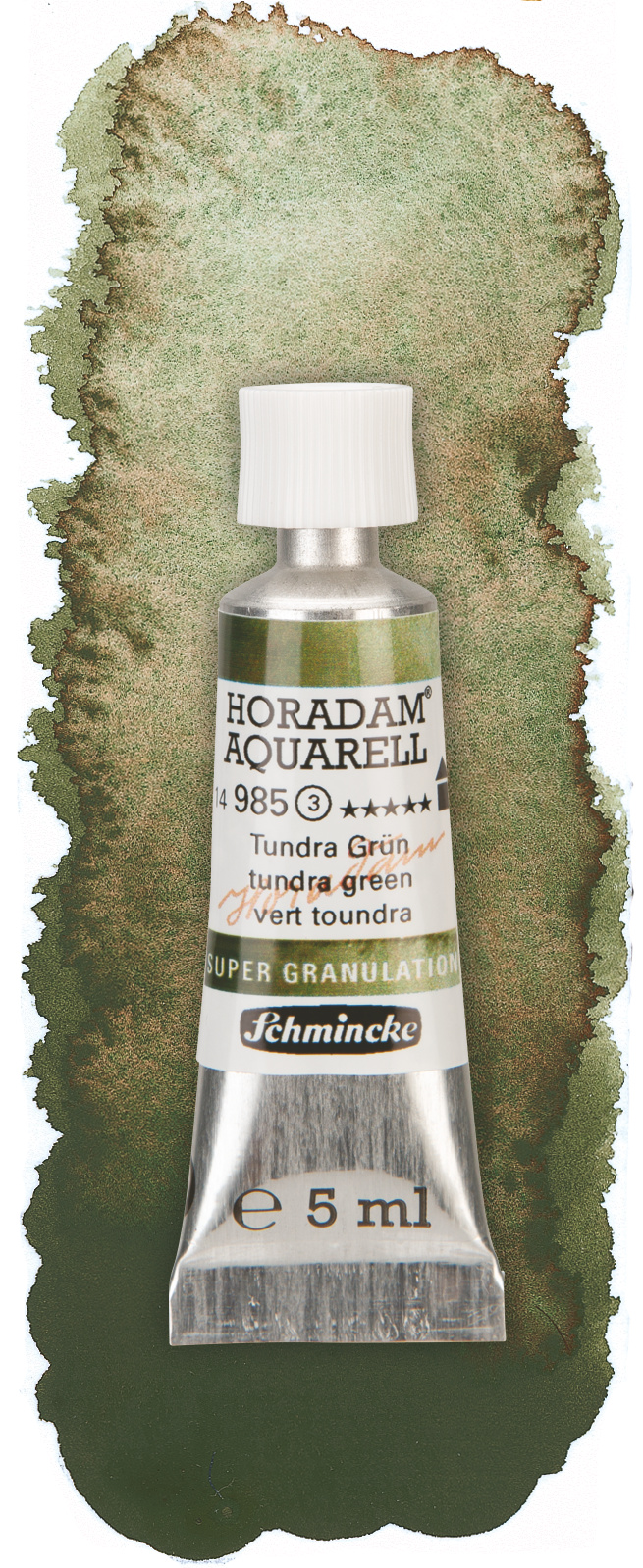 Schmincke Aquarelle Granulation 5ml Tundra 14985001 Wischer