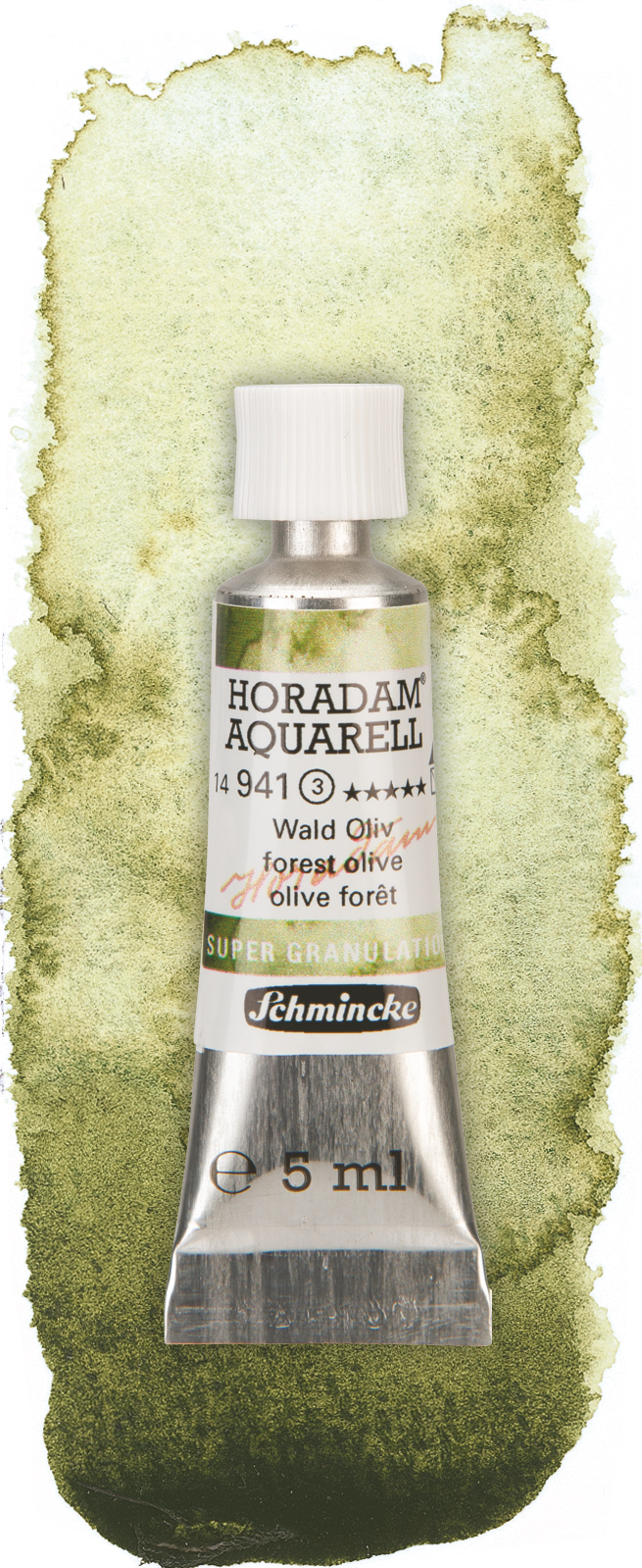 Schmincke Aquarelle Granulation 5ml Wald 14941001 Wischer
