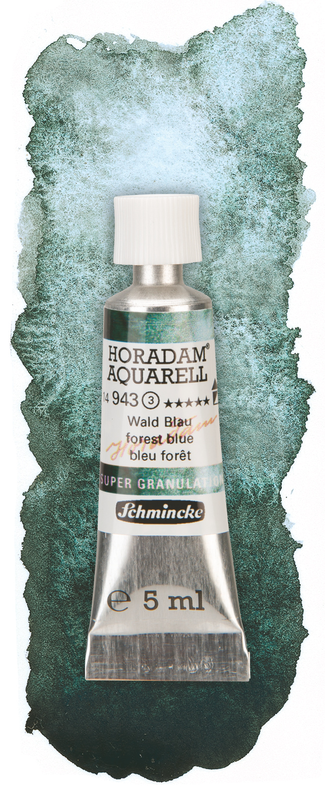 Schmincke Aquarelle Granulation 5ml Wald 14943001 Wischer