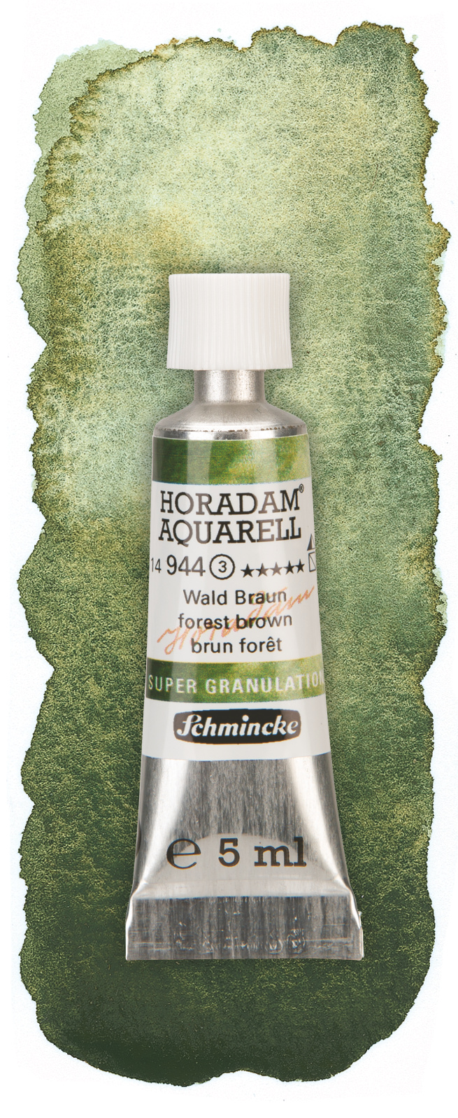 Schmincke Aquarelle Granulation 5ml Wald 14944001 Wischer