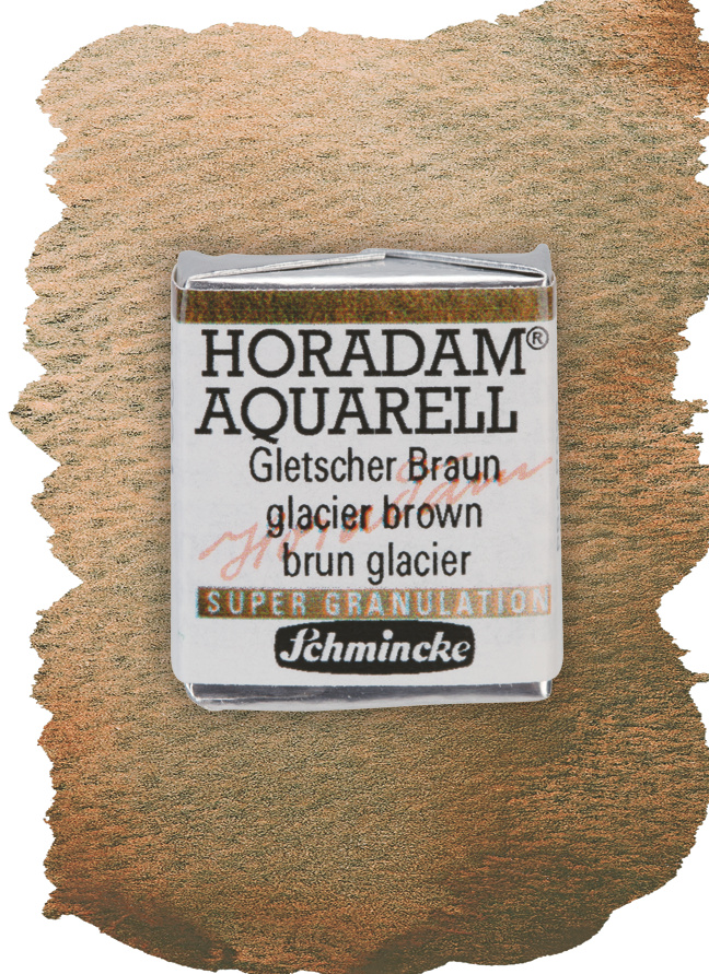 Schmincke Aquarelle Granulation Demigodet Gletscher Braun 14964044 Wischer