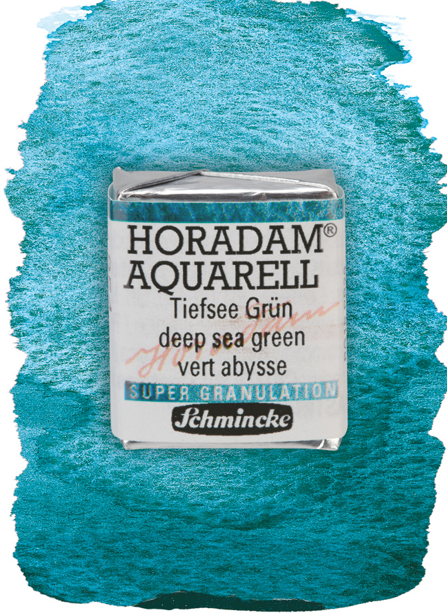 Schmincke Aquarelle Granulation Demigodet Tiefsee Grun 14954044 Wischer