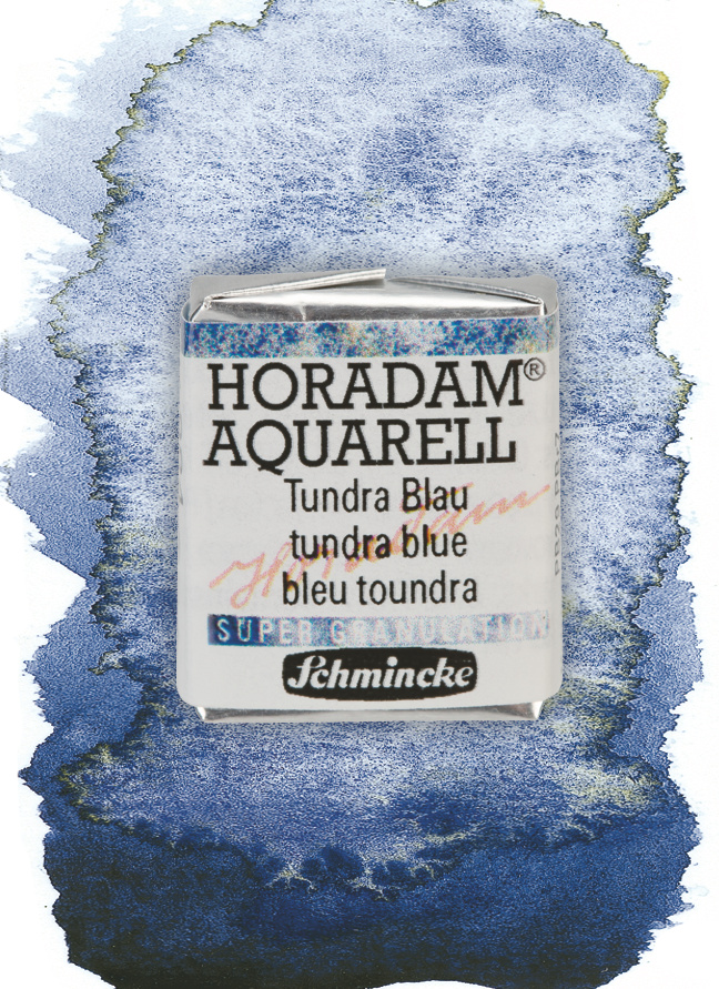 Schmincke Aquarelle Granulation Demigodet Tundra Blau 14984044 Wischer