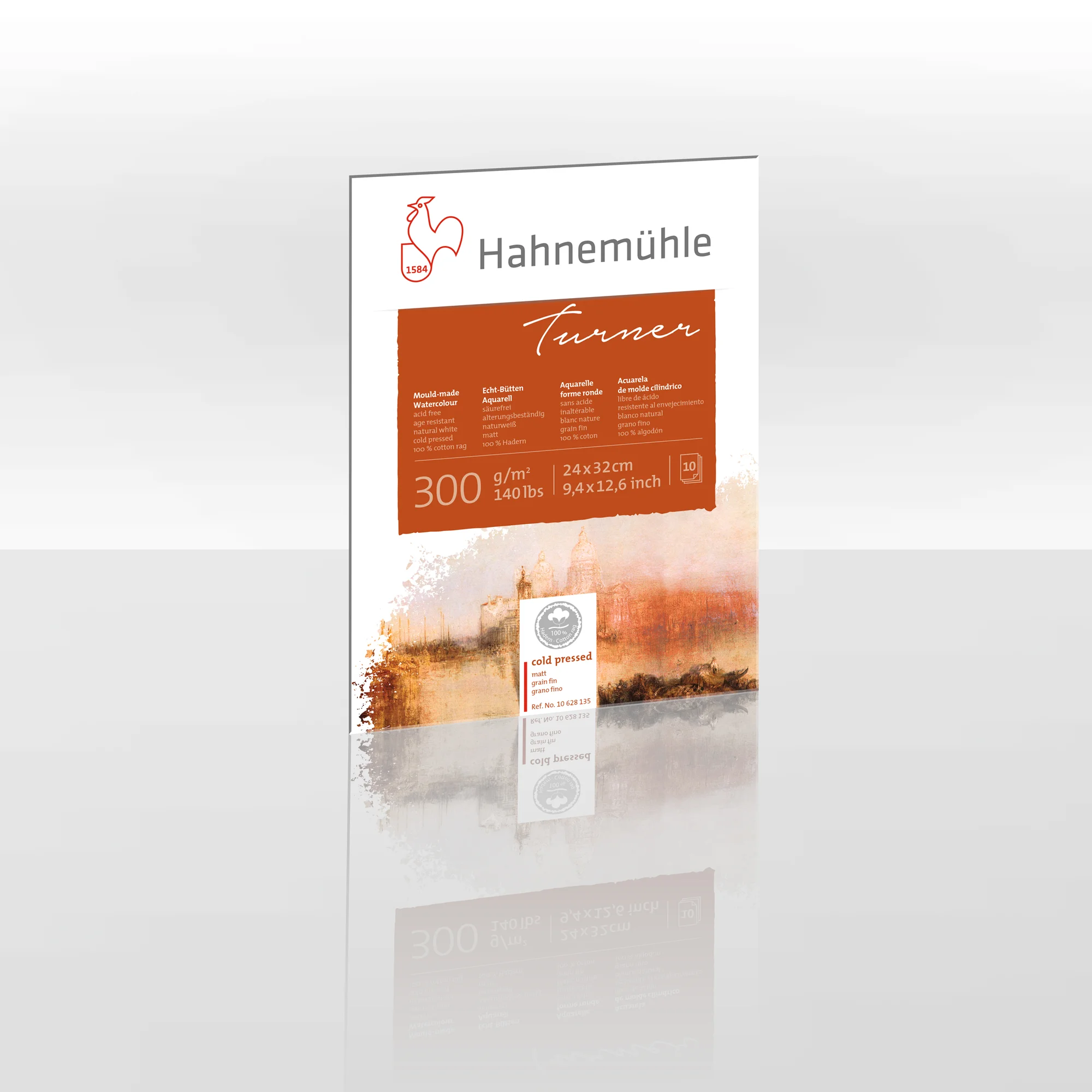 Turner, 300g, 100% coton, Bloc, 24 x 32 cm, 10 F – Hahnemühle