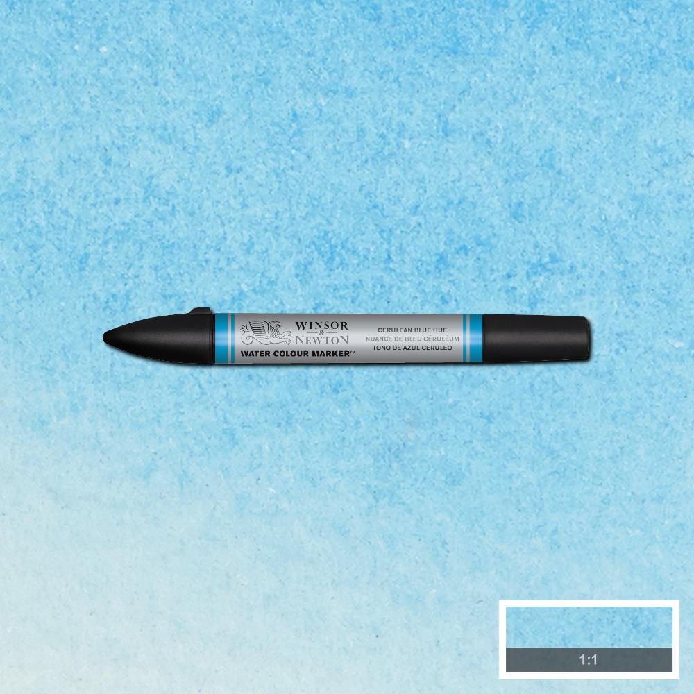 Feutre aquarellable Promarker Aquarelle Winsor & Newton – 139 – Bleu de Céruléum Imitation