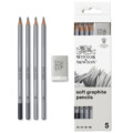 884955064818-boite-metal-de-4-crayons-graphite-gomme-crayons-graphite-et-fusain Blister de 4 crayons graphite + gomme Winsor & Newton