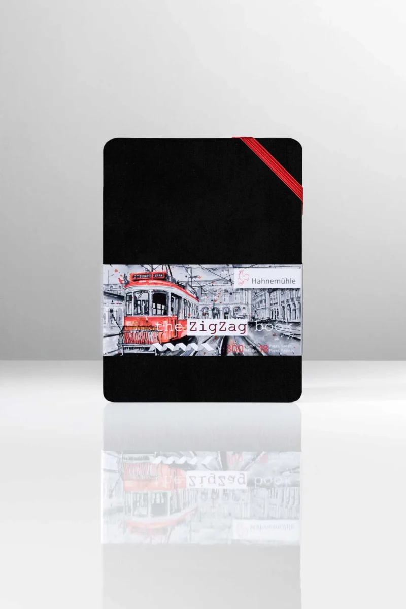 The ZigZag Book, 300g, Livre relié, 14 x 14 cm, 18 pages – Hahnemühle